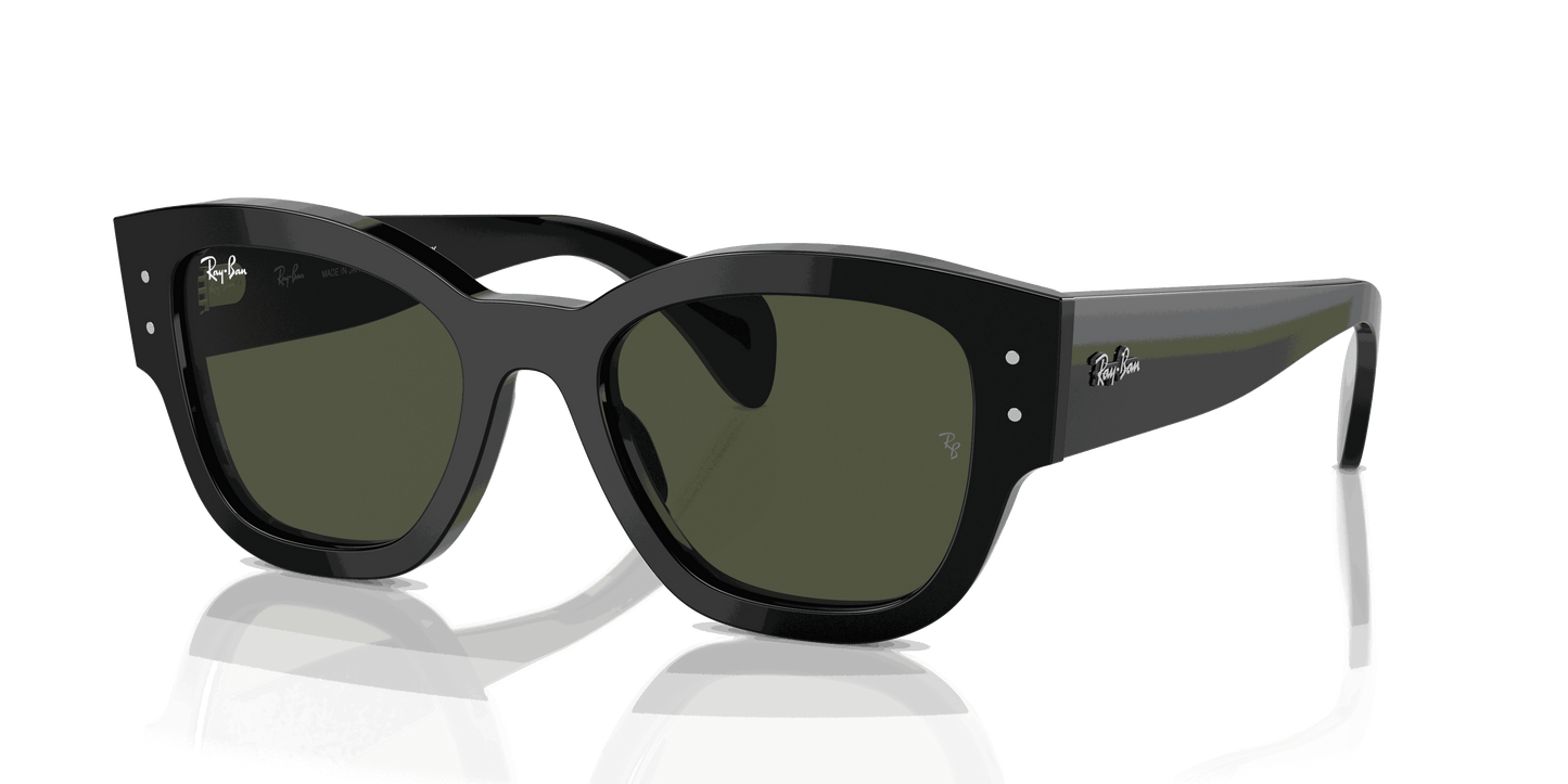 [Green Lenses, Polished Black Frame]
