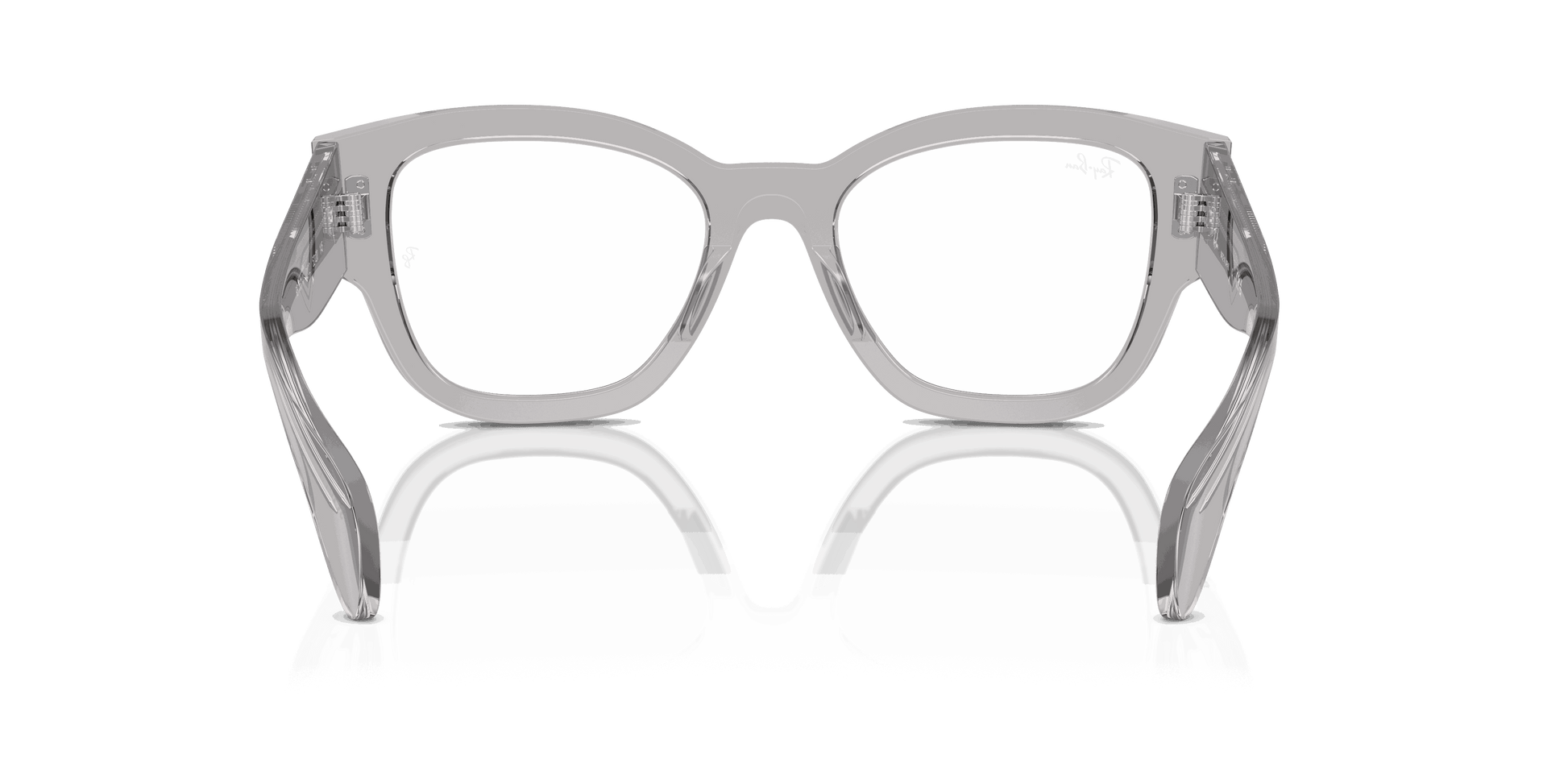 [Clear Lenses, Polished Transparent Grey Frame]