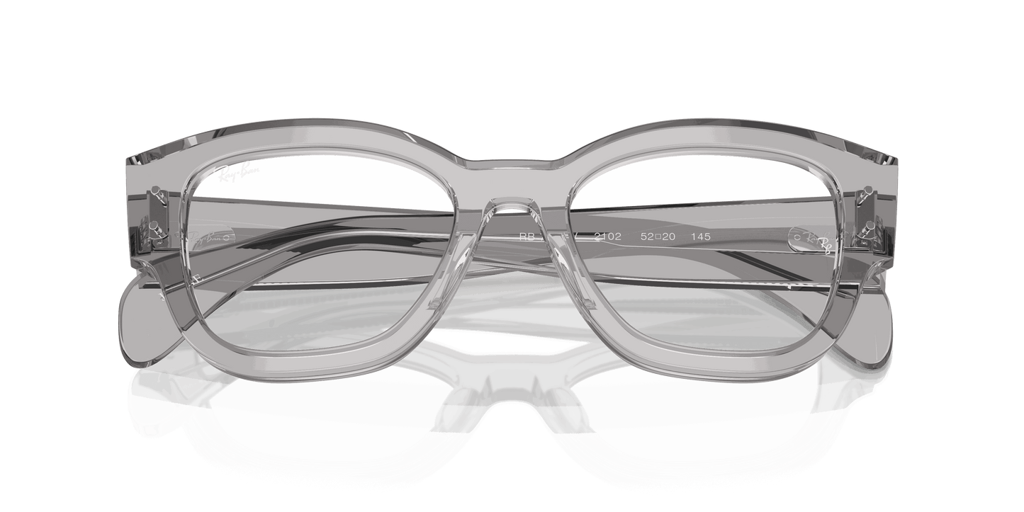 [Clear Lenses, Polished Transparent Grey Frame]