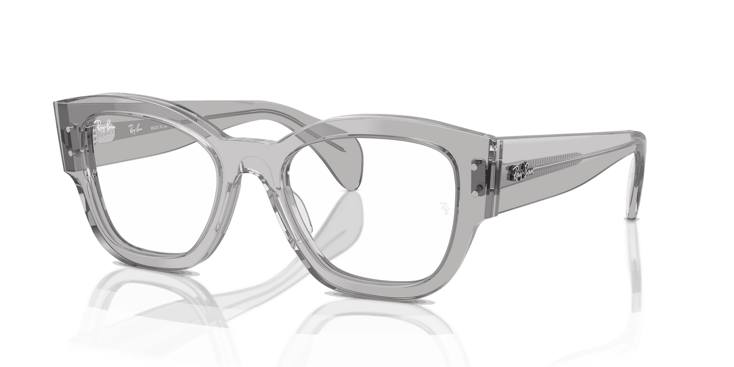 [Clear Lenses, Polished Transparent Grey Frame]