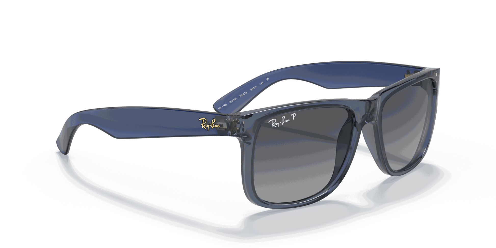 [Grey Lenses, Polished Transparent Blue Frame]