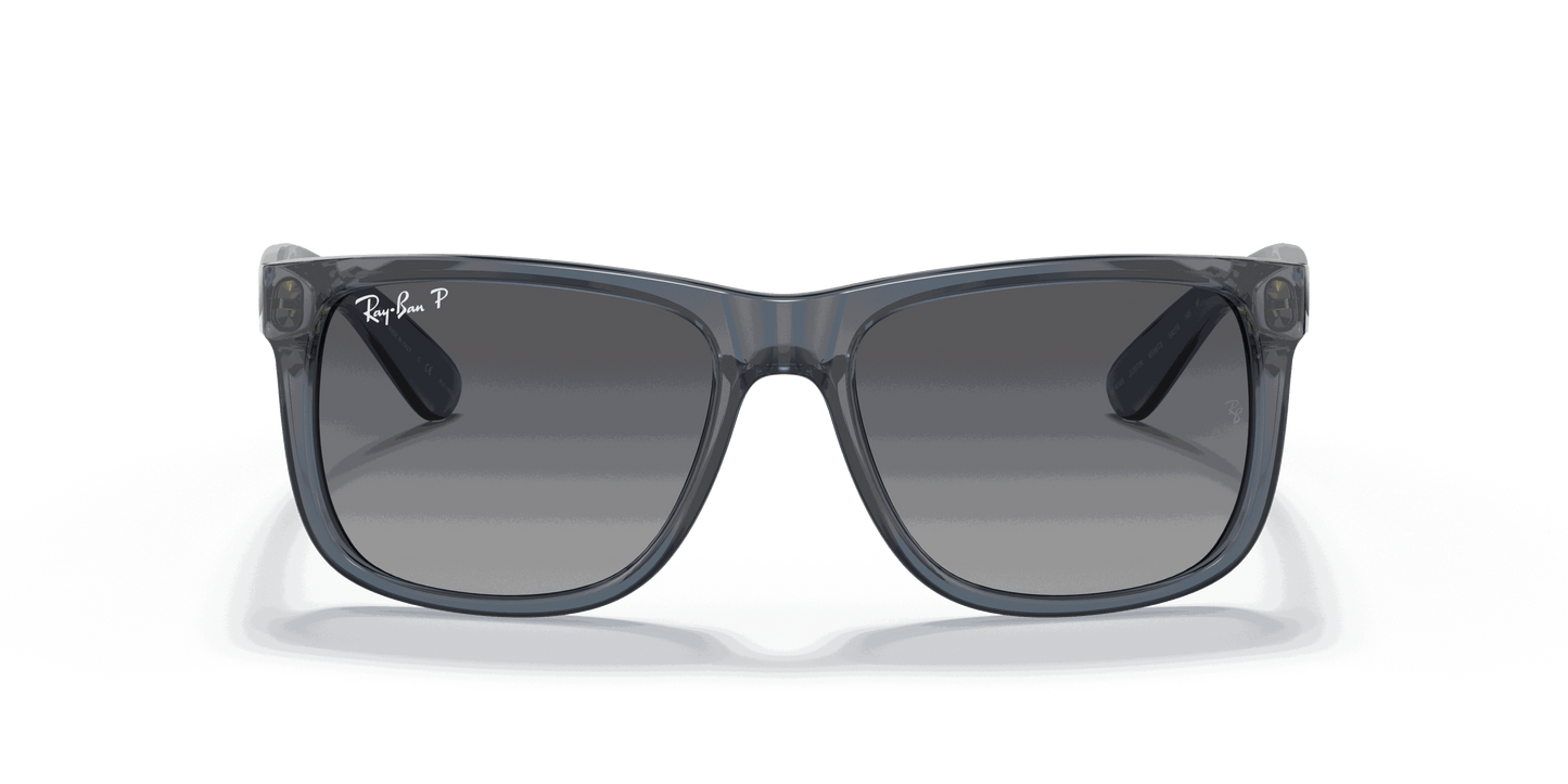 [Grey Lenses, Polished Transparent Blue Frame]