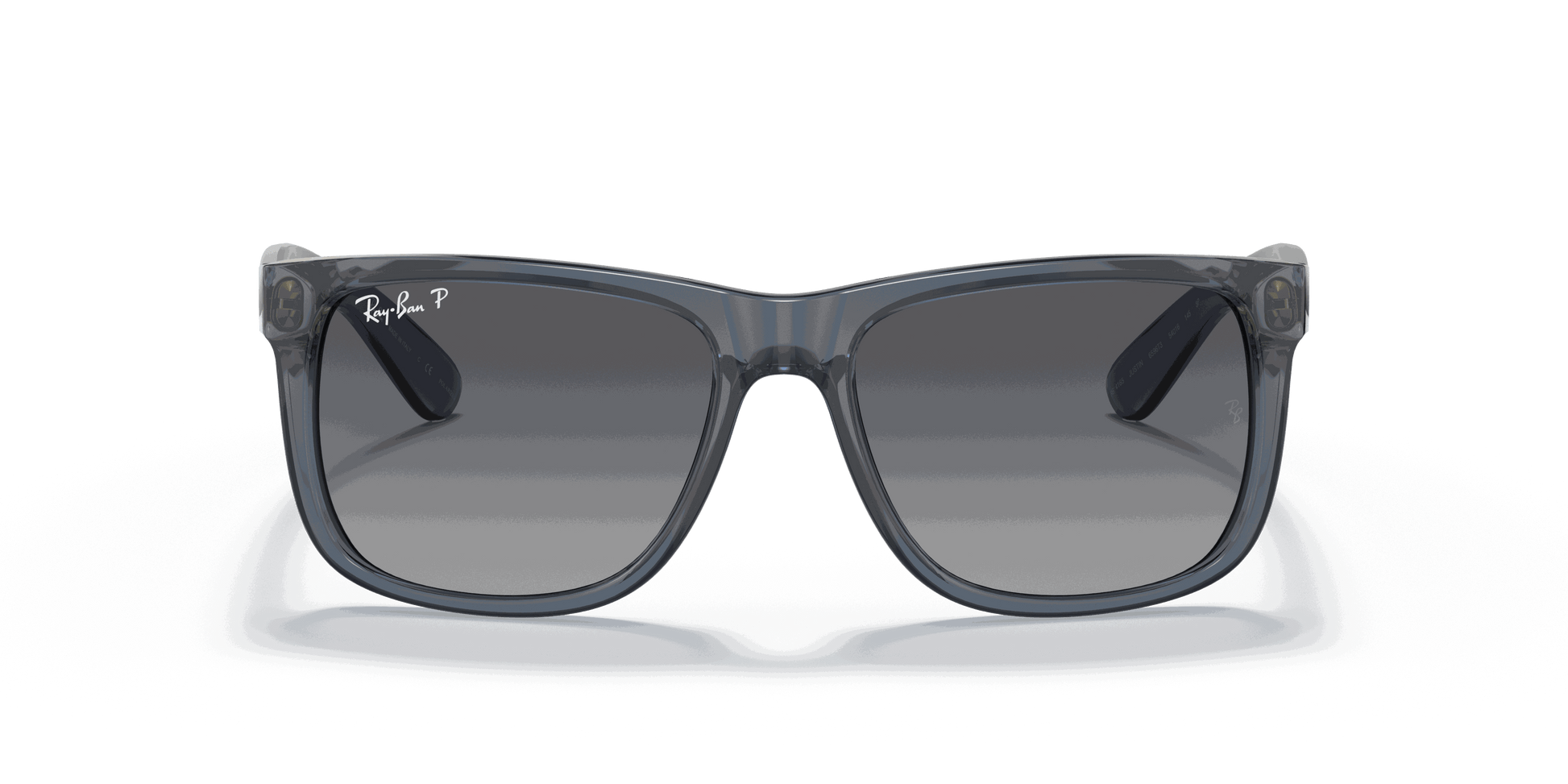 [Grey Lenses, Polished Transparent Blue Frame]