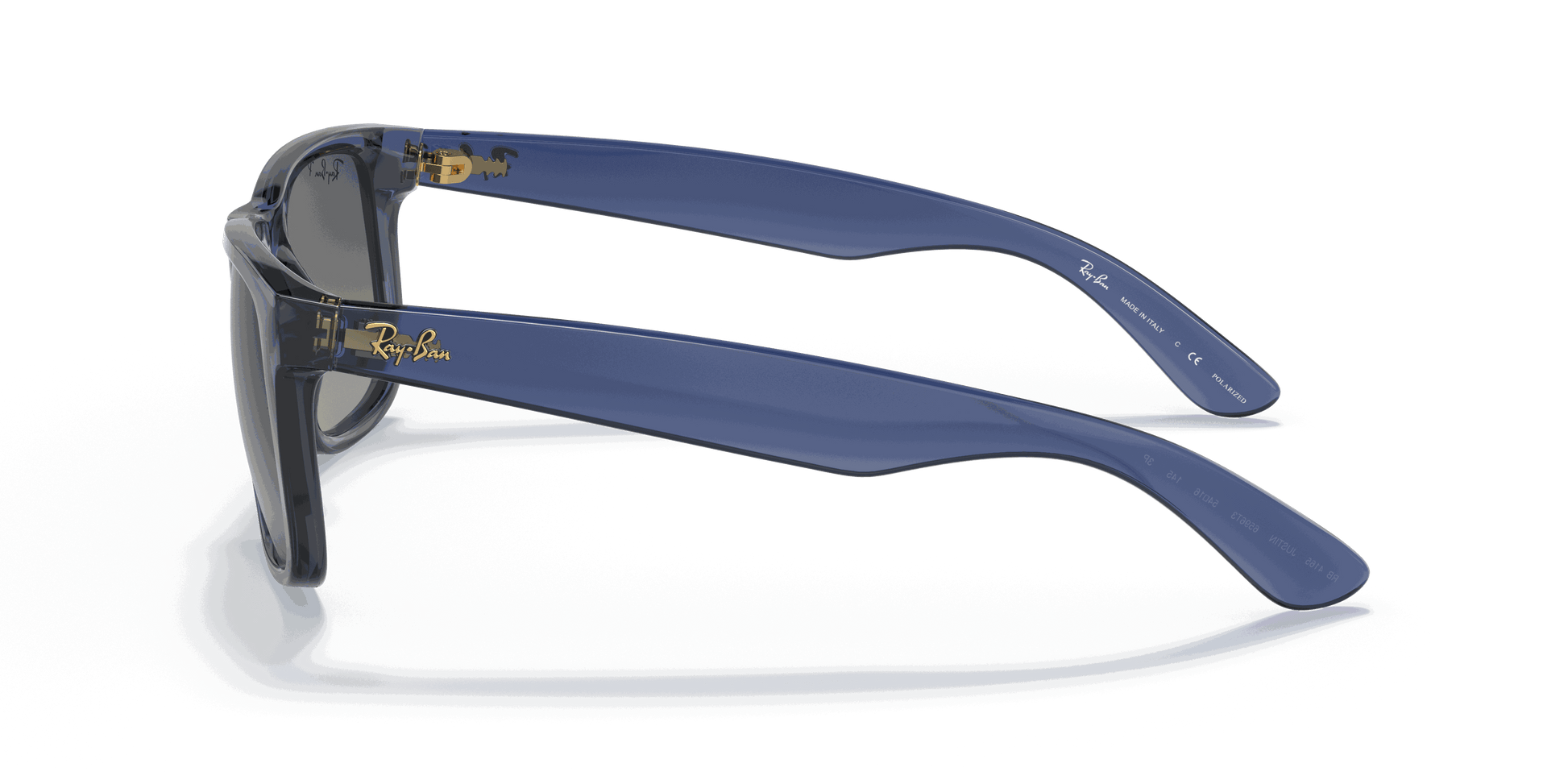 [Grey Lenses, Polished Transparent Blue Frame]