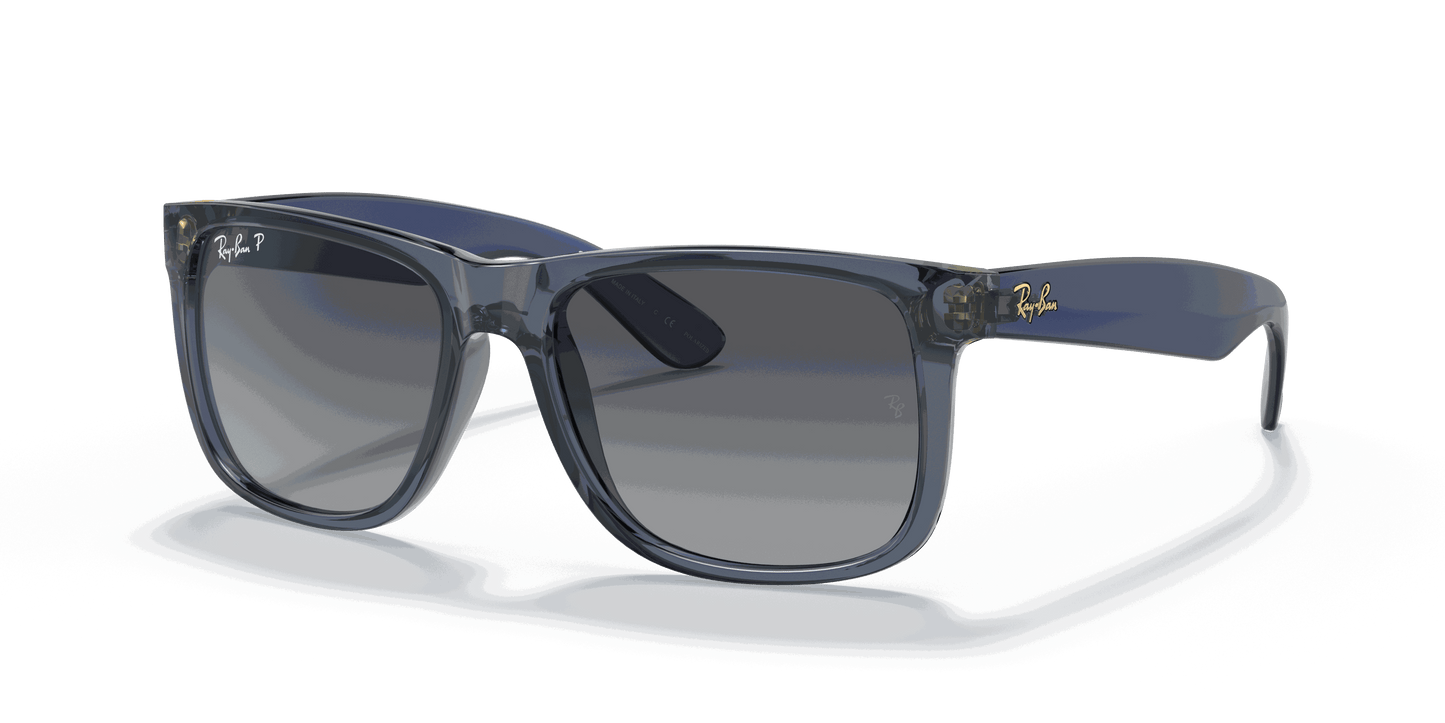[Grey Lenses, Polished Transparent Blue Frame]