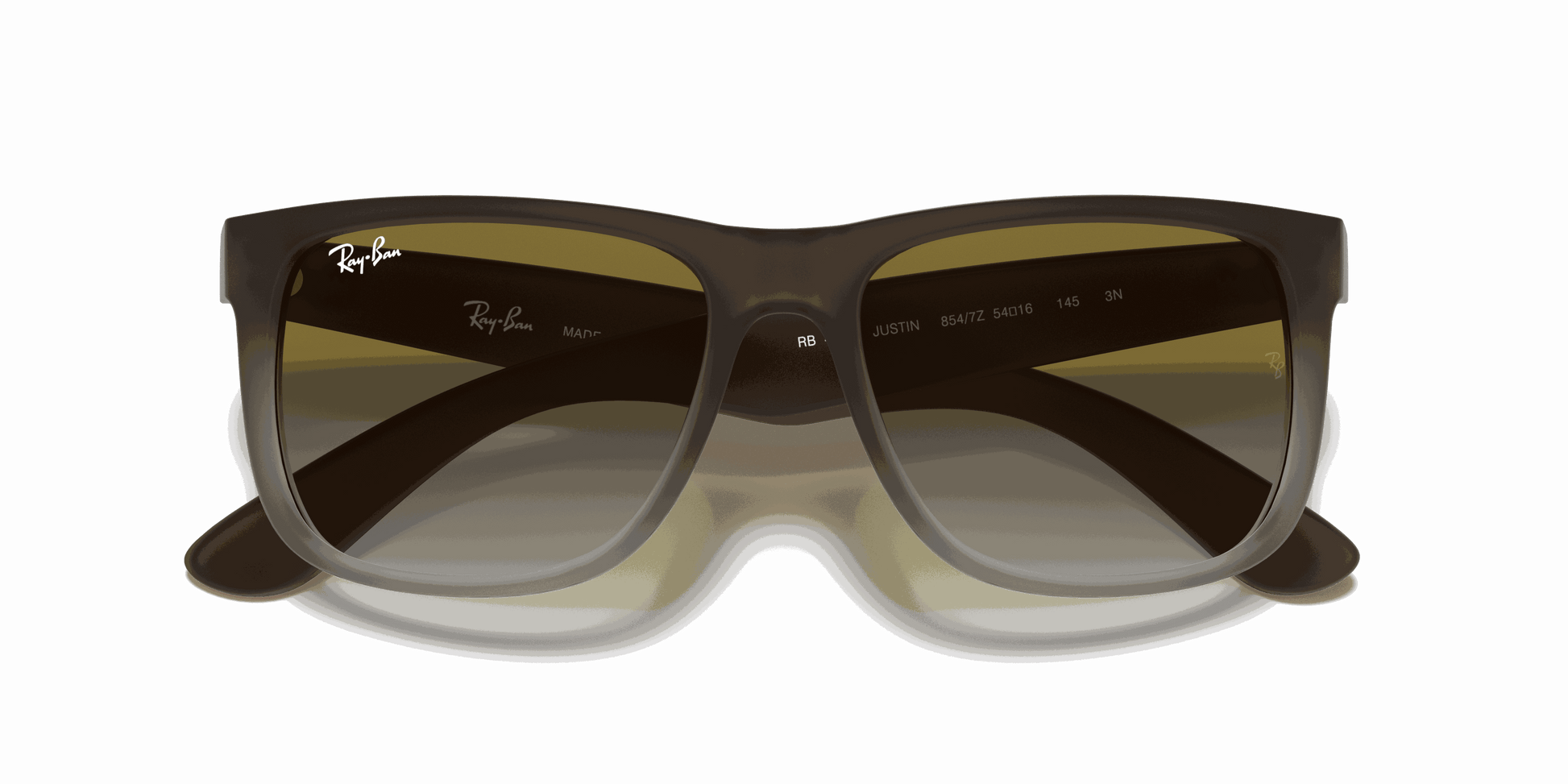 [Green Gradient Lenses, Matte Brown Frame]
