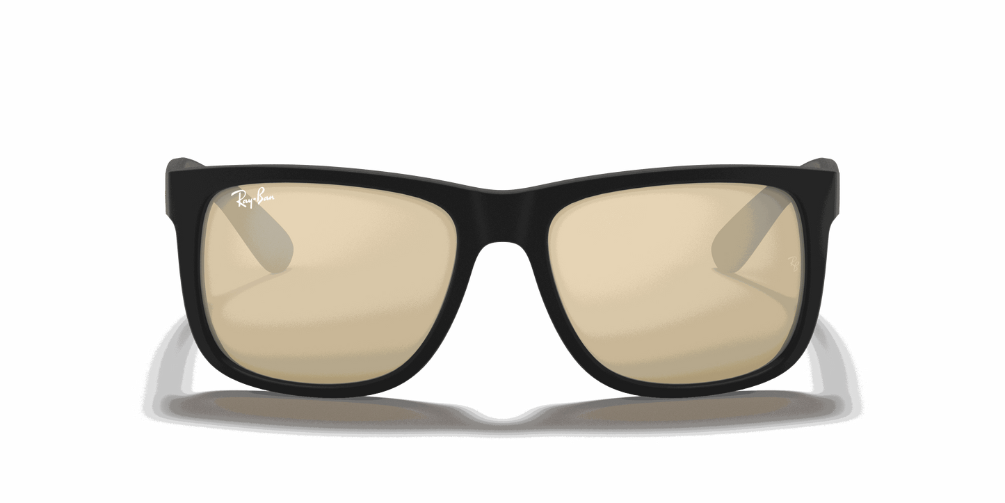 [Gold Mirror Lenses, Matte Rubber Black Frame]