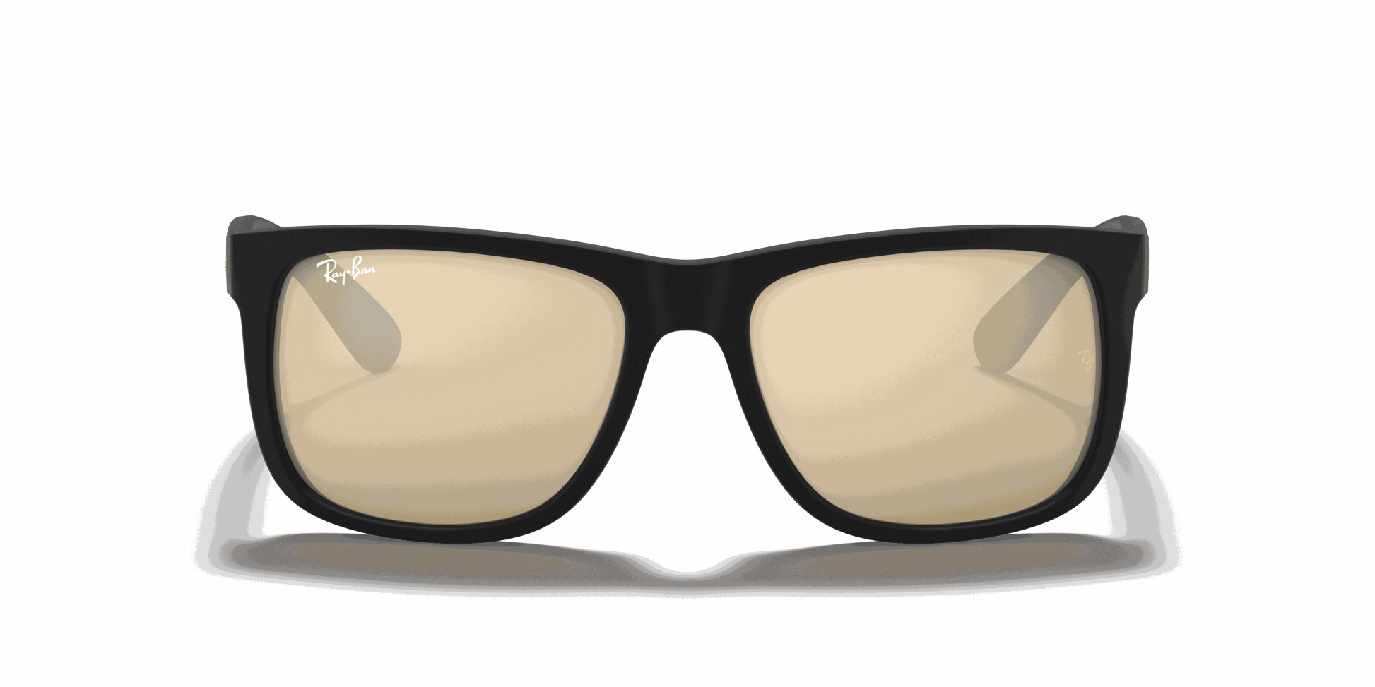 [Gold Mirror Lenses, Matte Rubber Black Frame]
