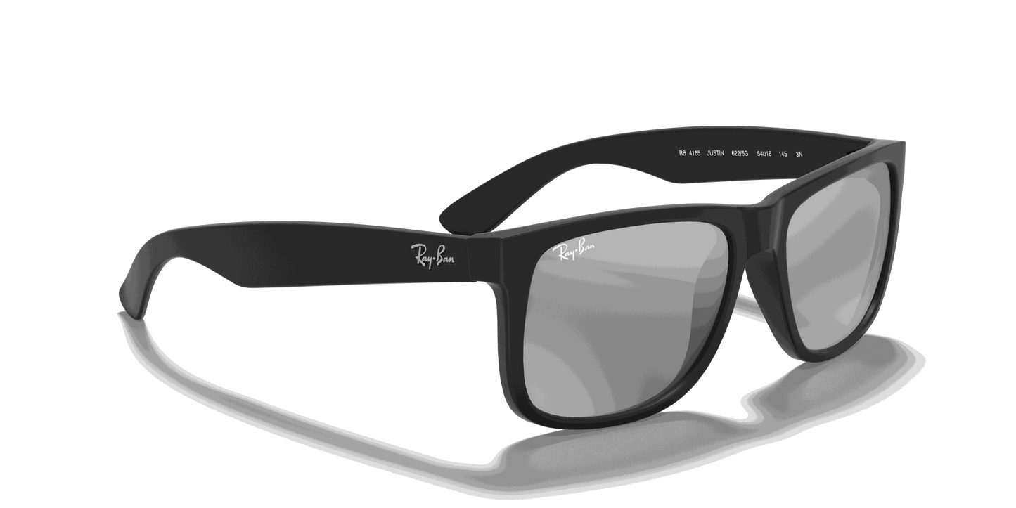 [Grey Mirror Silver Lenses, Matte Rubber Black Frame]