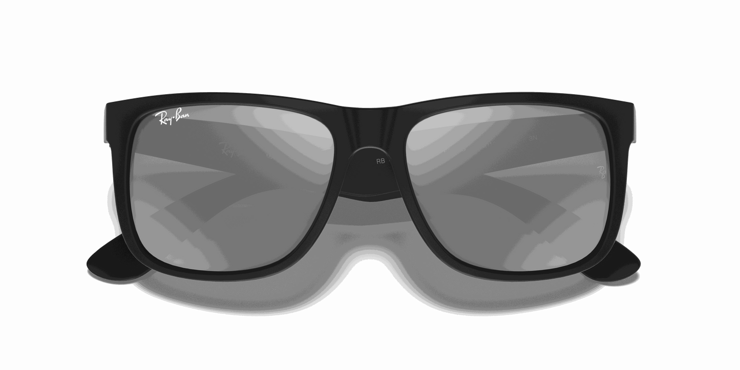 [Grey Mirror Silver Lenses, Matte Rubber Black Frame]
