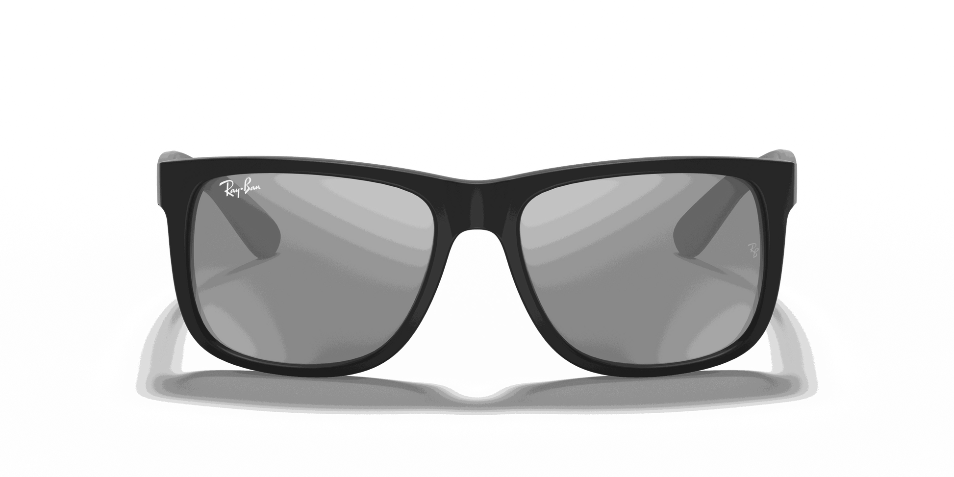 [Grey Mirror Silver Lenses, Matte Rubber Black Frame]