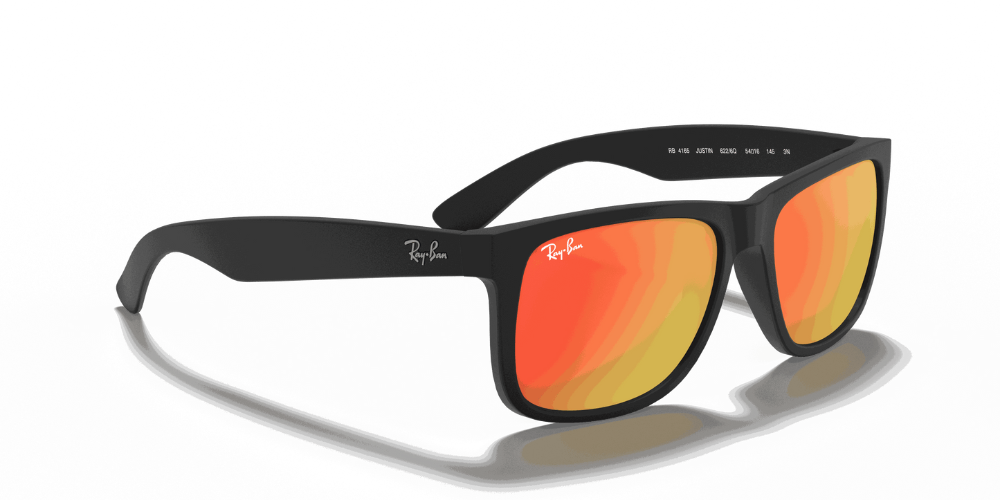 [Red Mirror Lenses, Matte Rubber Black Frame]