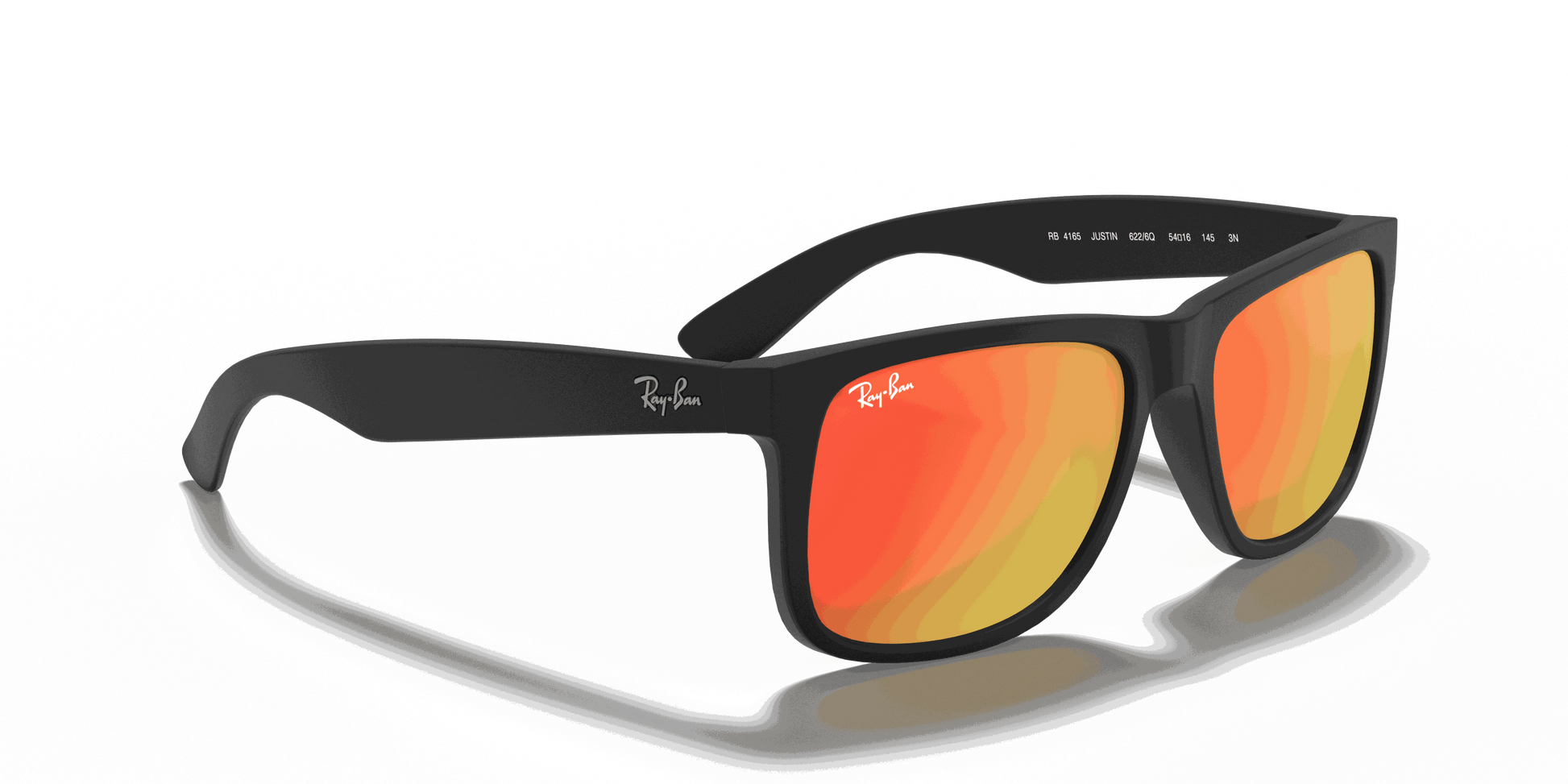 [Red Mirror Lenses, Matte Rubber Black Frame]