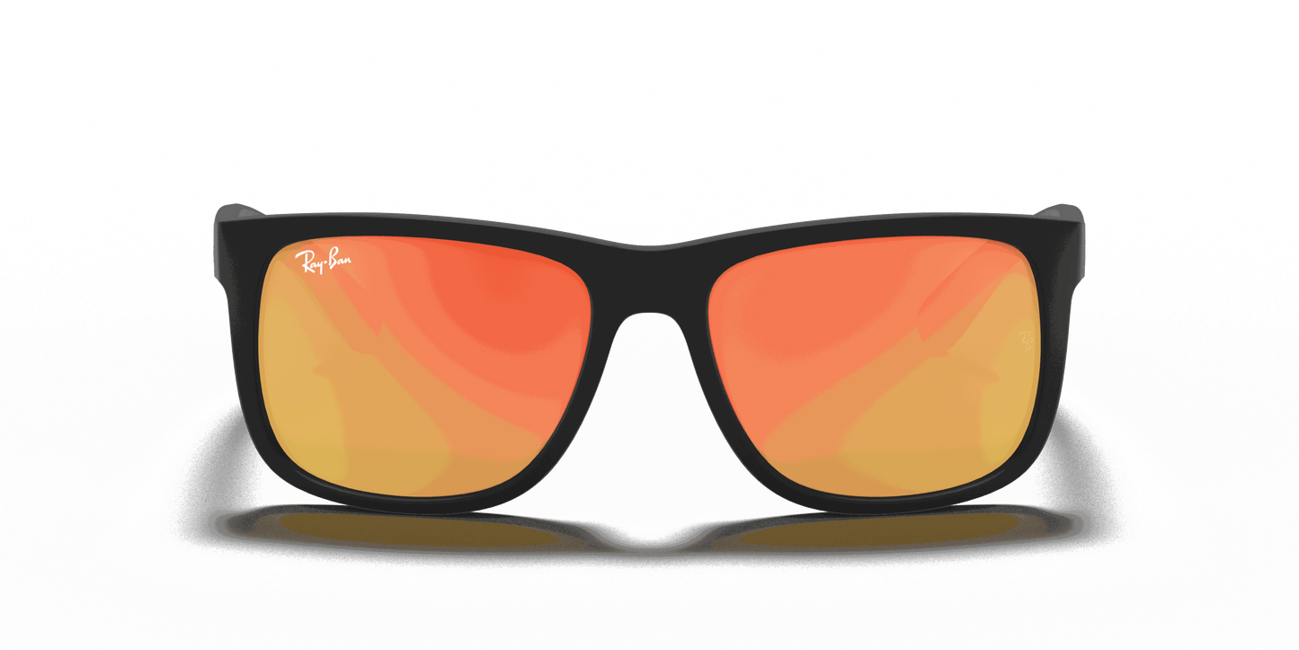[Red Mirror Lenses, Matte Rubber Black Frame]