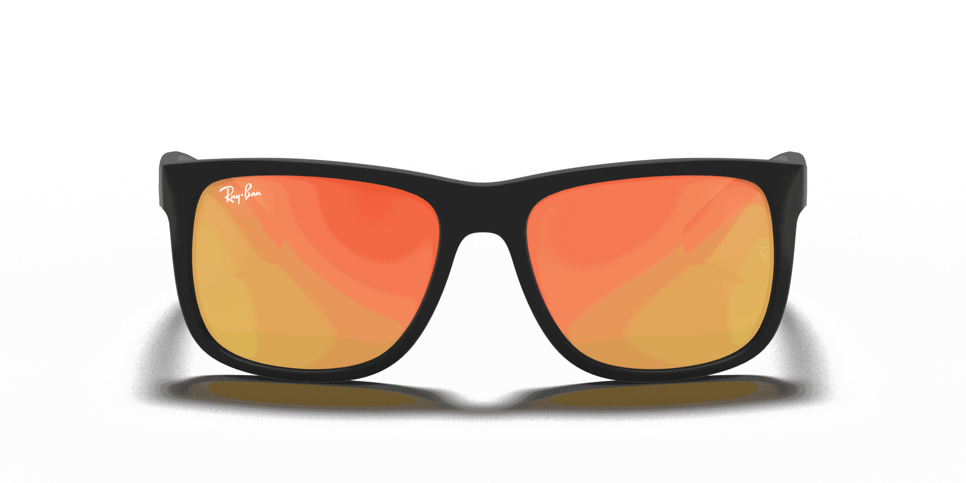 [Red Mirror Lenses, Matte Rubber Black Frame]