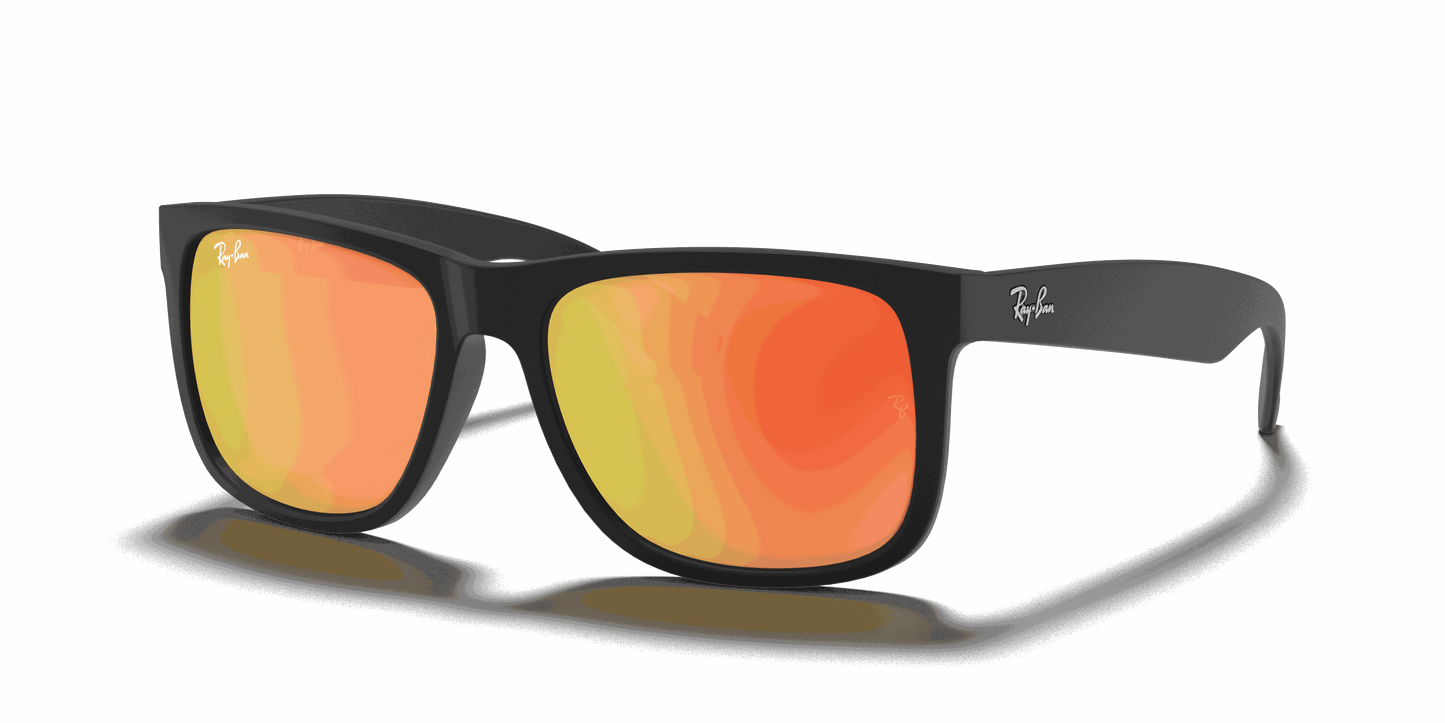 [Red Mirror Lenses, Matte Rubber Black Frame]