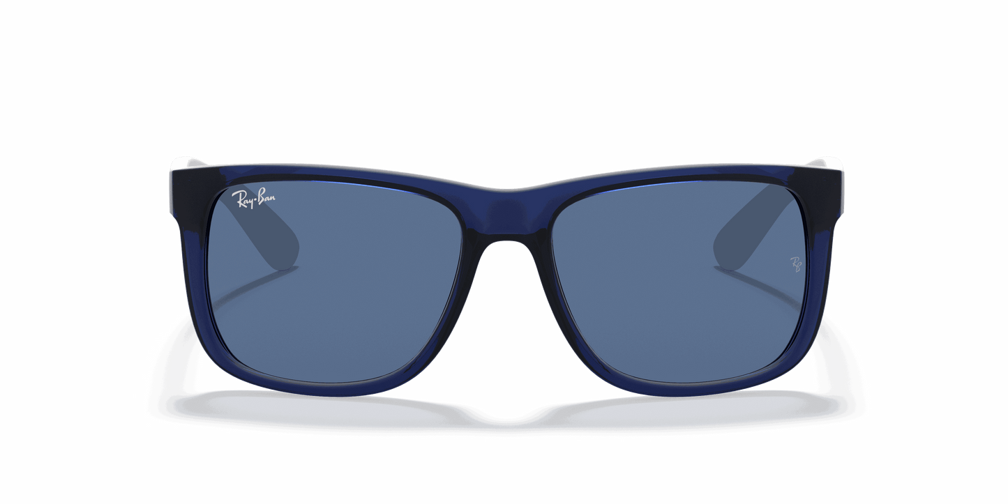 [Dark Blue Lenses, Matte Transparent Blue Frame]