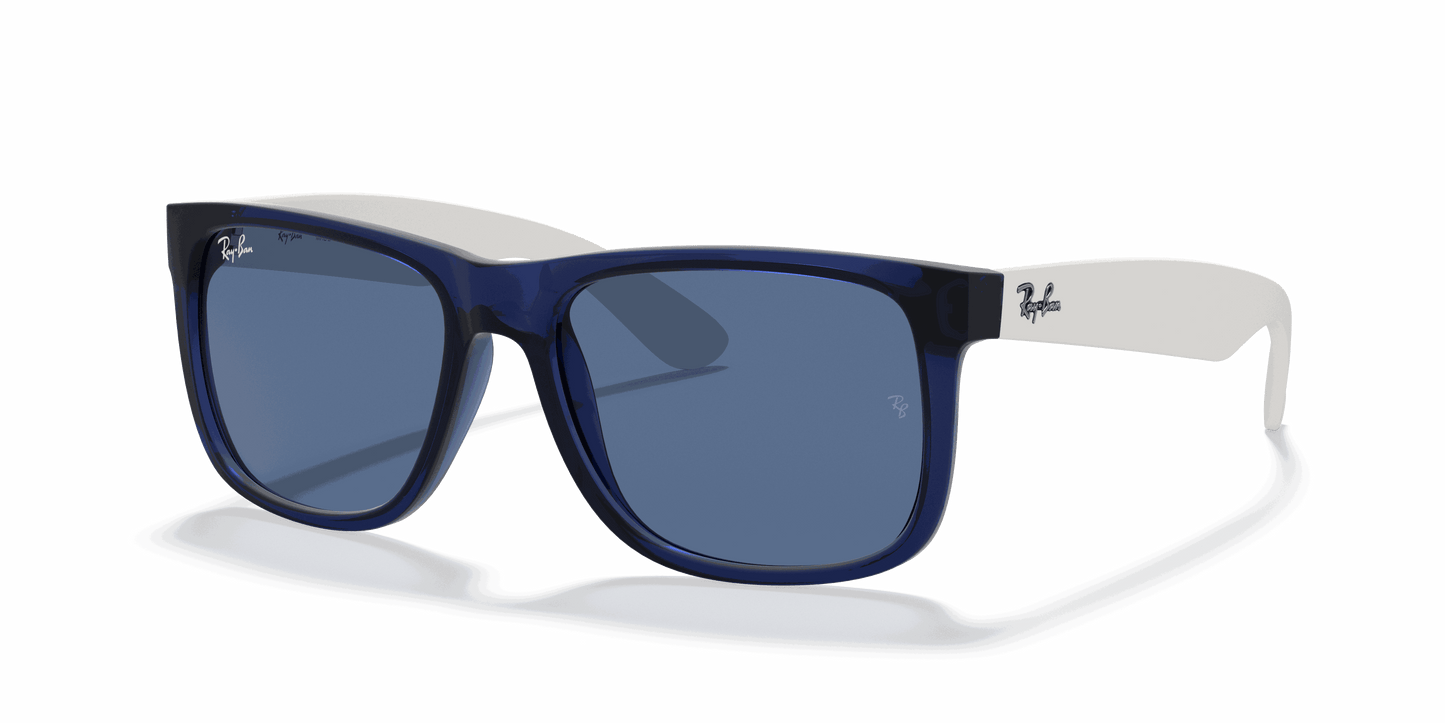 [Dark Blue Lenses, Matte Transparent Blue Frame]