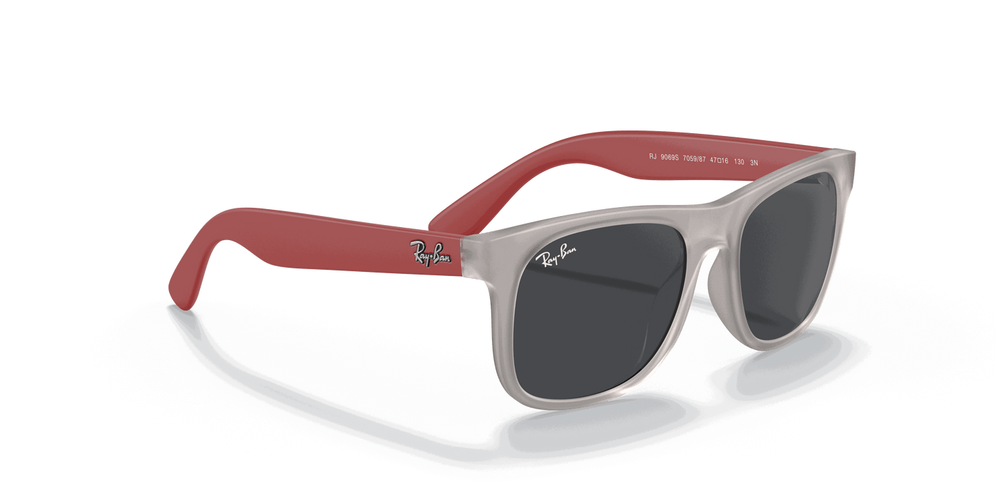 [Dark Grey Lenses, Matte Transparent Grey Frame]