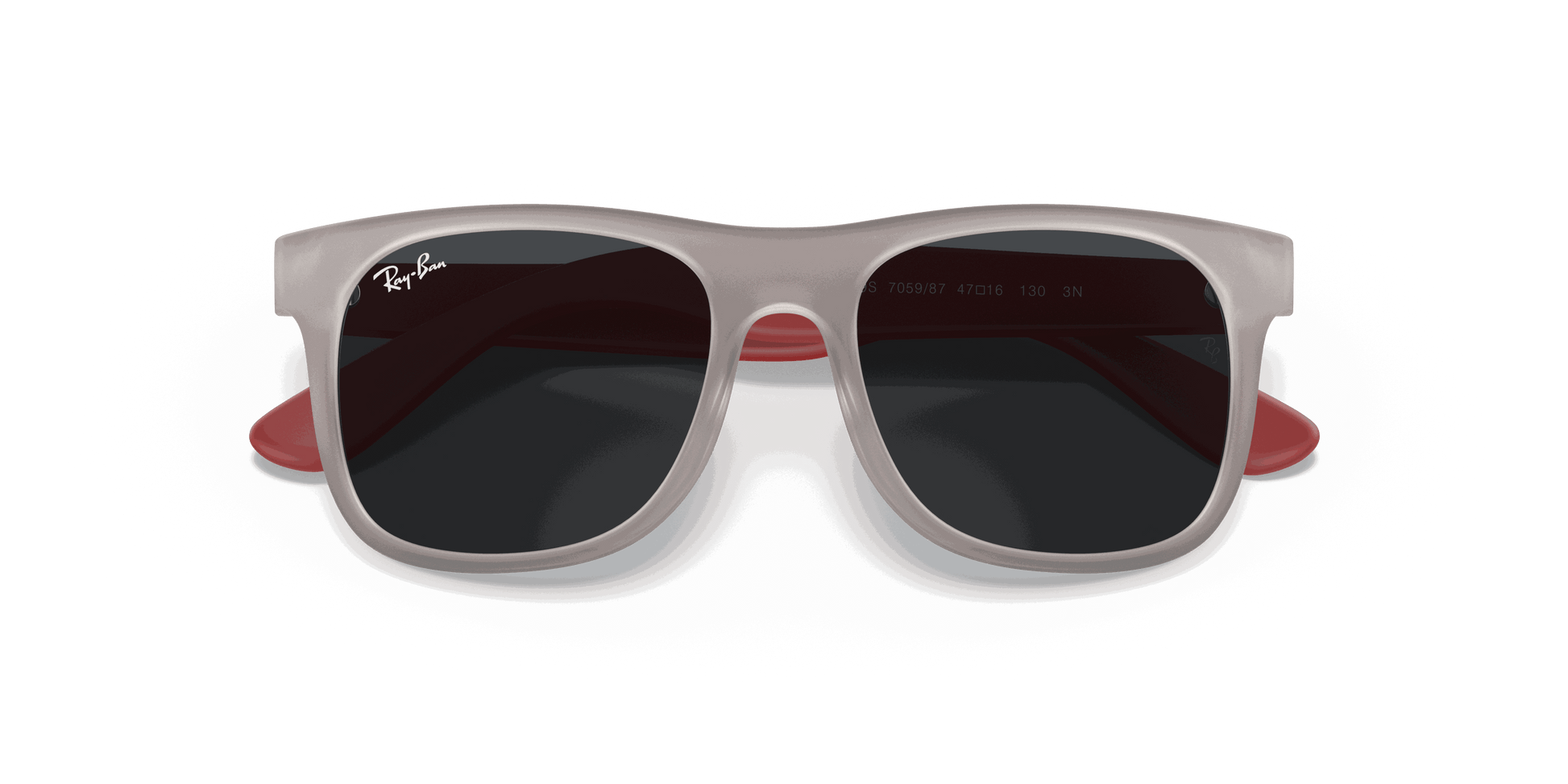 [Dark Grey Lenses, Matte Transparent Grey Frame]