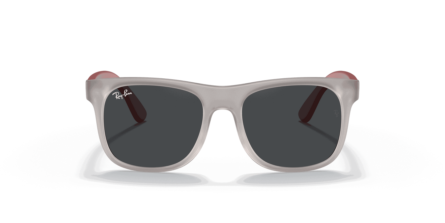 [Dark Grey Lenses, Matte Transparent Grey Frame]