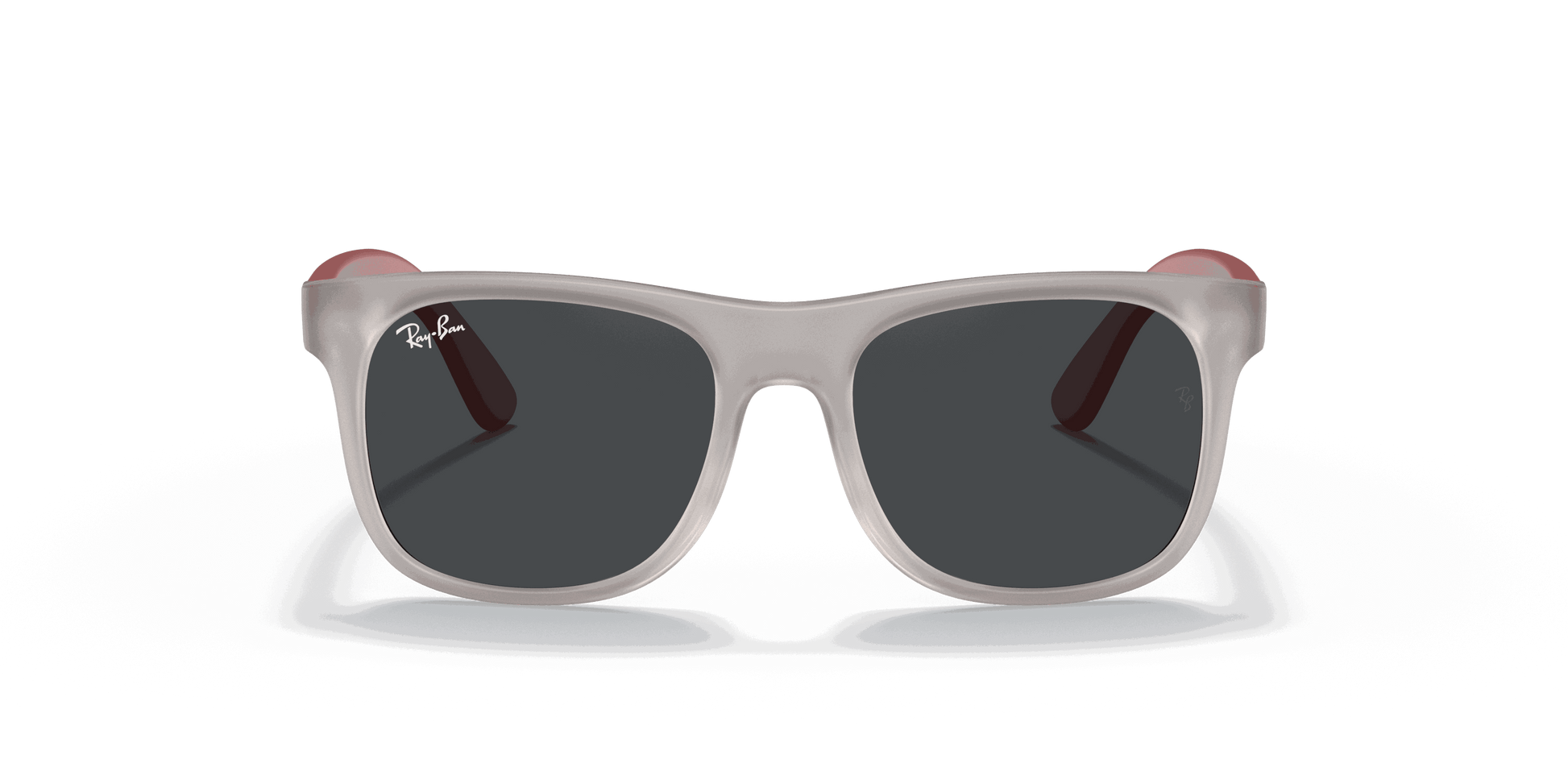 [Dark Grey Lenses, Matte Transparent Grey Frame]