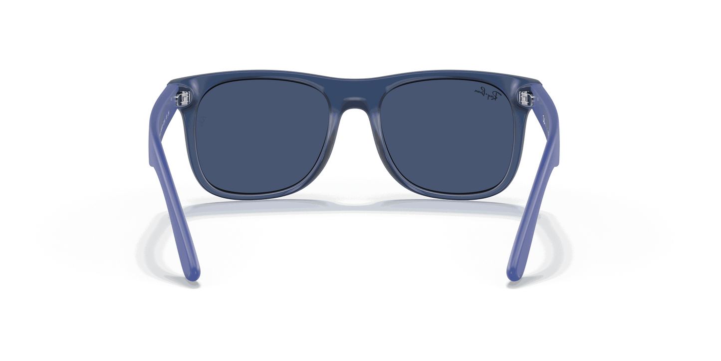 [Dark Blue Lenses, Matte Transparent Blue Frame]