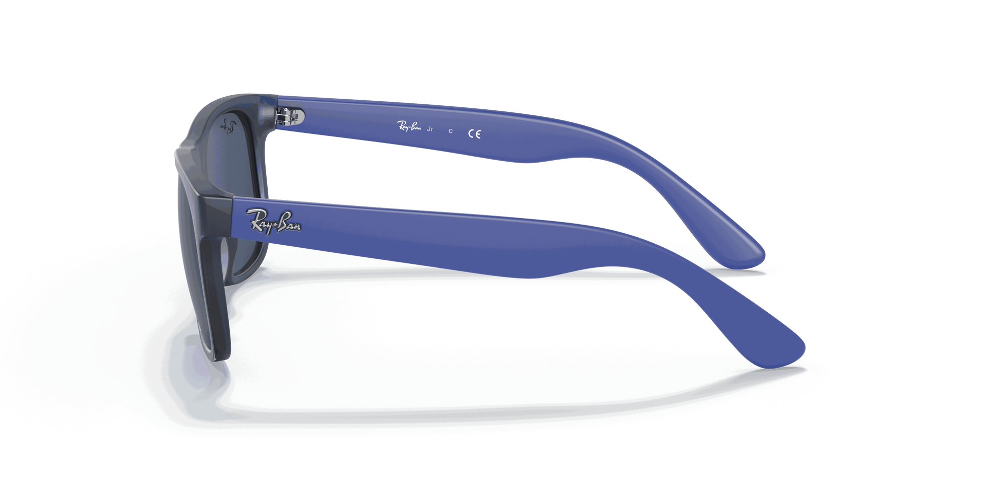 [Dark Blue Lenses, Matte Transparent Blue Frame]