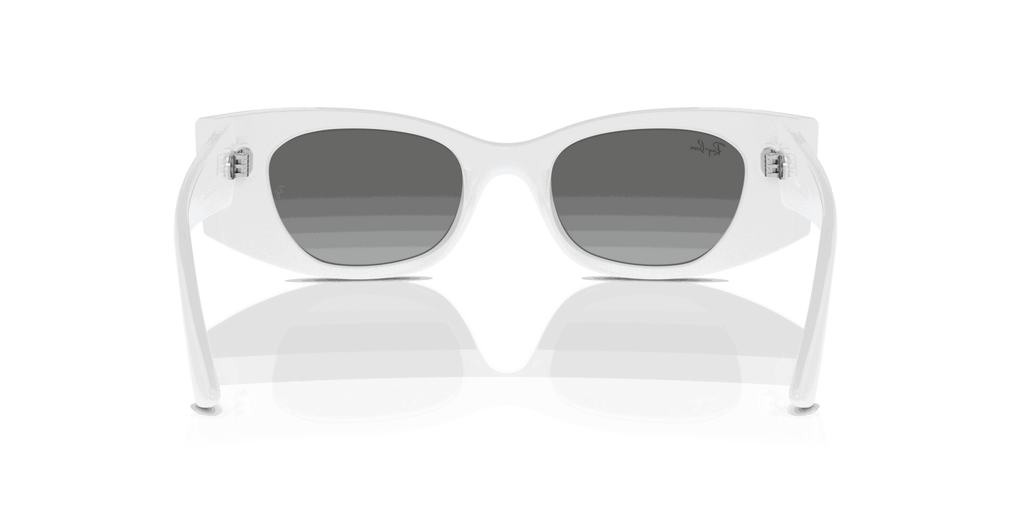 [Grey Lenses, Polished White Frame]