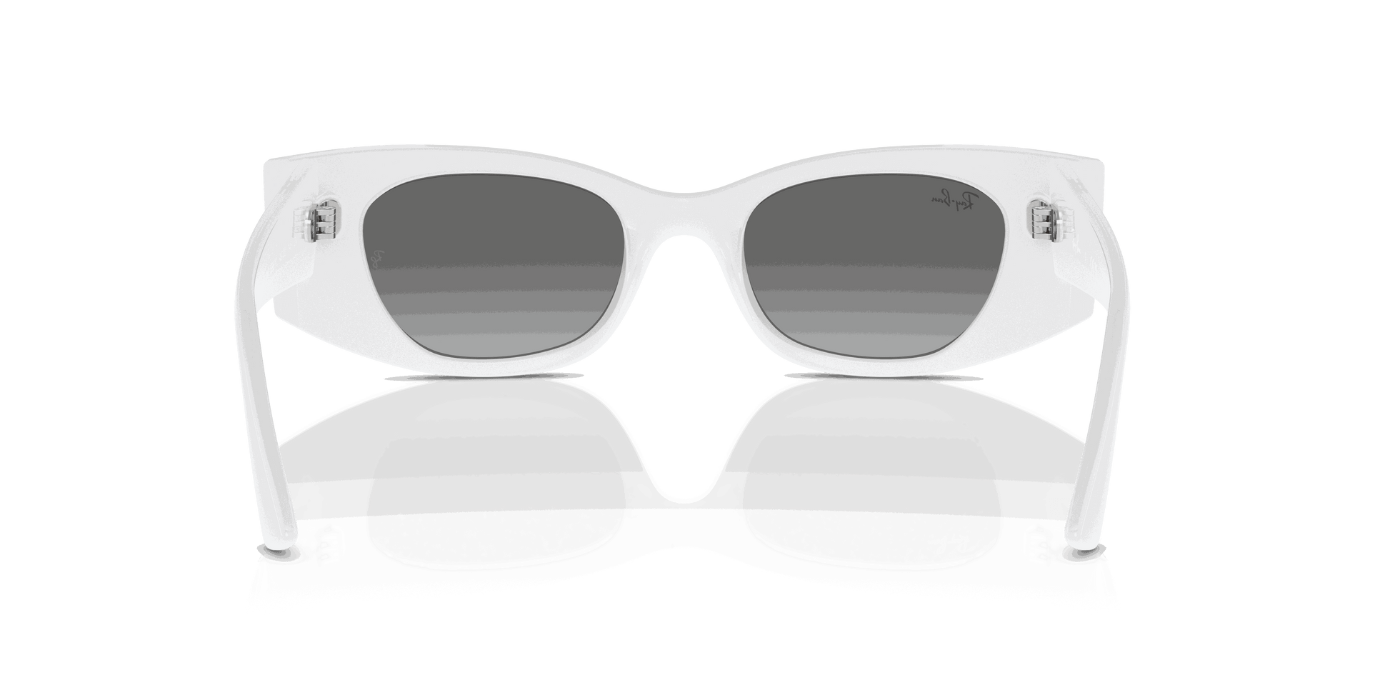 [Grey Lenses, Polished White Frame]