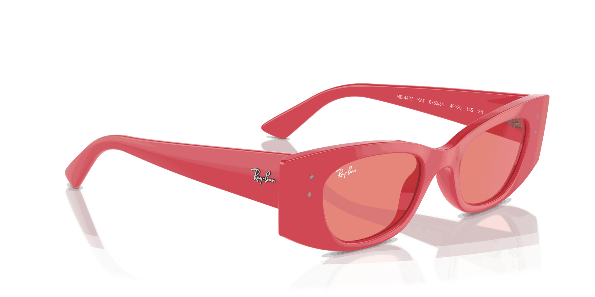 [Pink Lenses, Polished Red Cherry Frame]