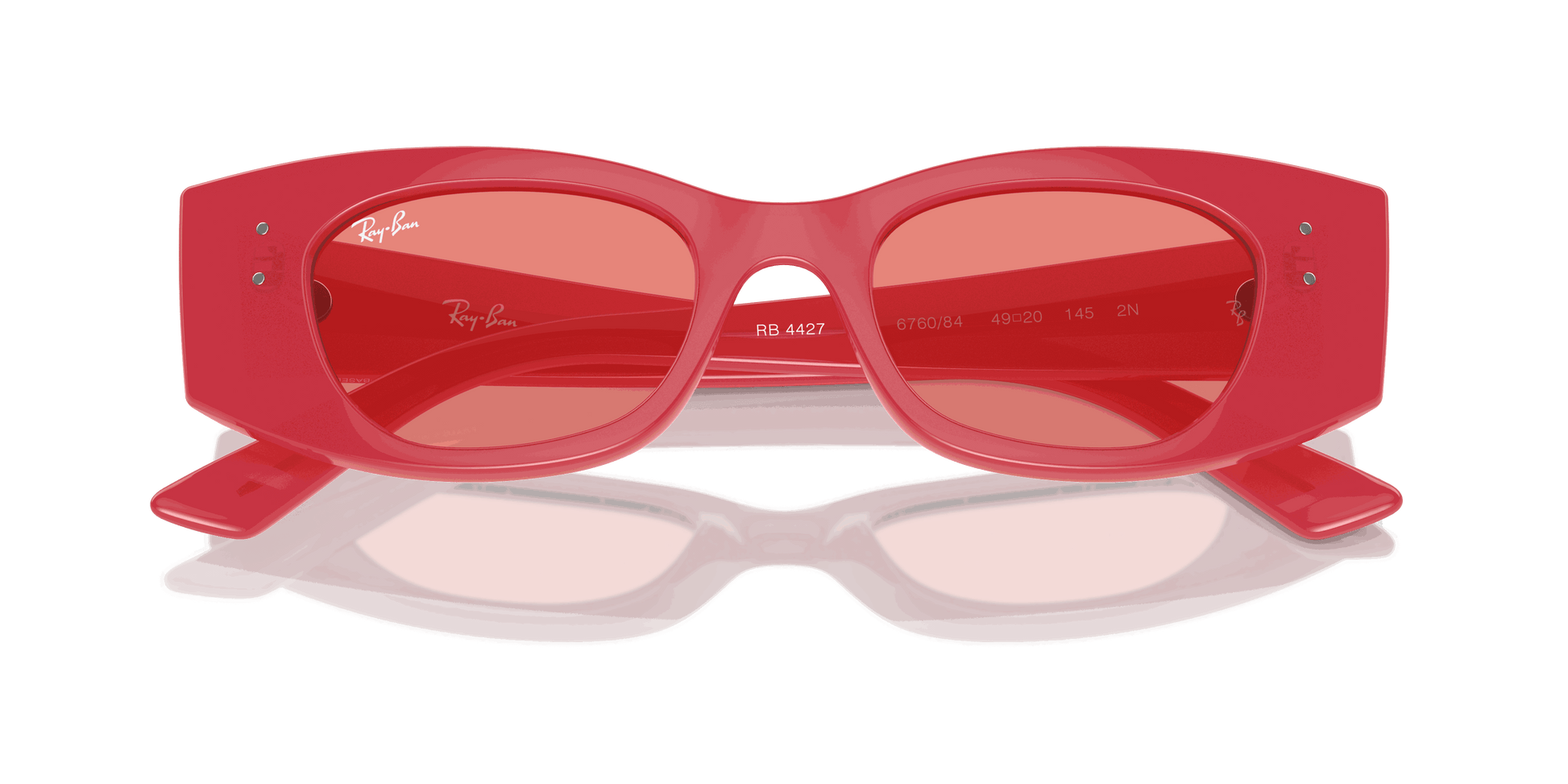 [Pink Lenses, Polished Red Cherry Frame]