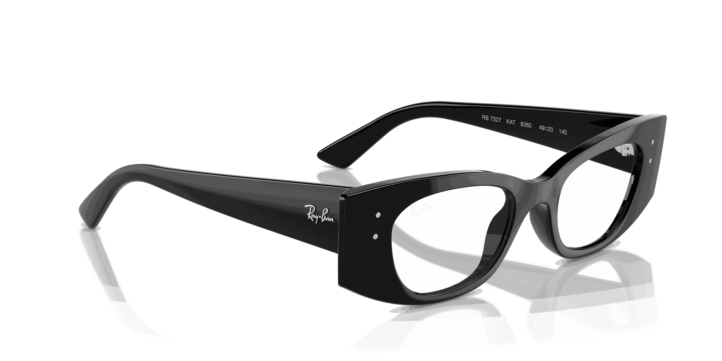 [Clear Lenses, Polished Black Frame]