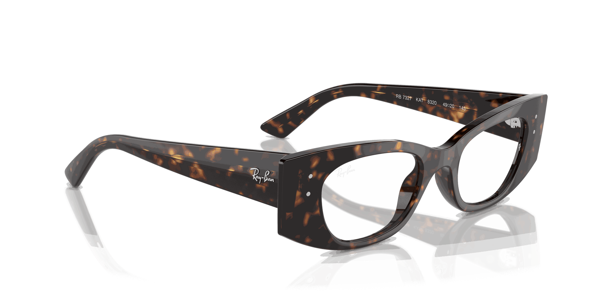 [Clear Lenses, Polished Havana Frame]