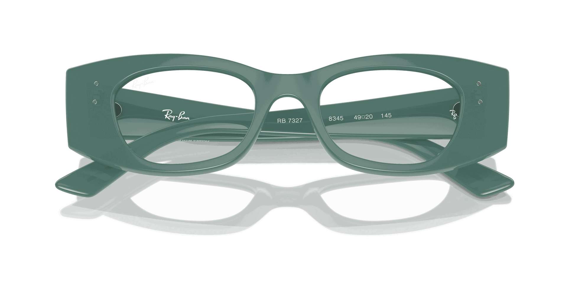 [Clear Lenses, Polished Algae Green Frame]