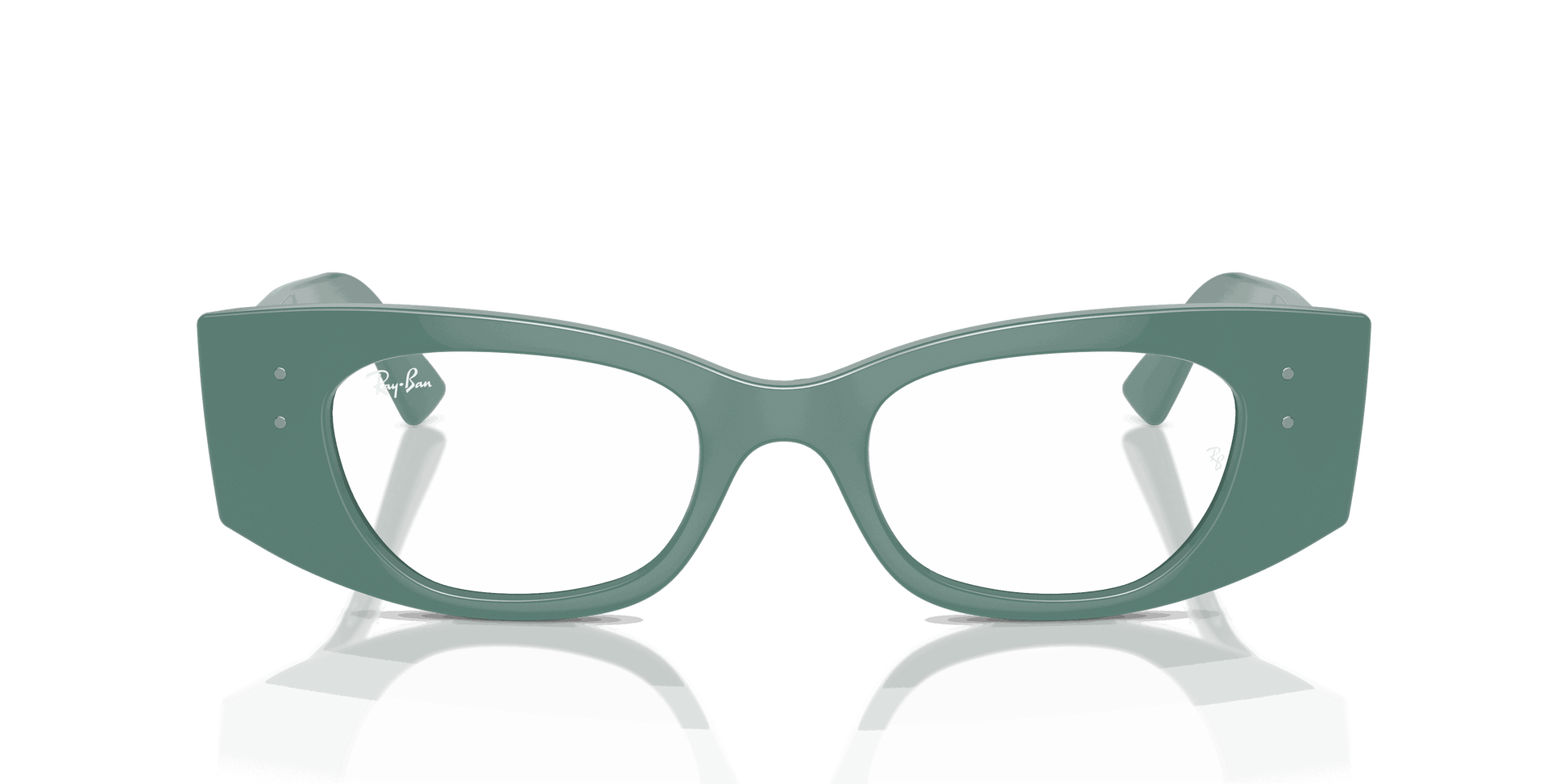 [Clear Lenses, Polished Algae Green Frame]