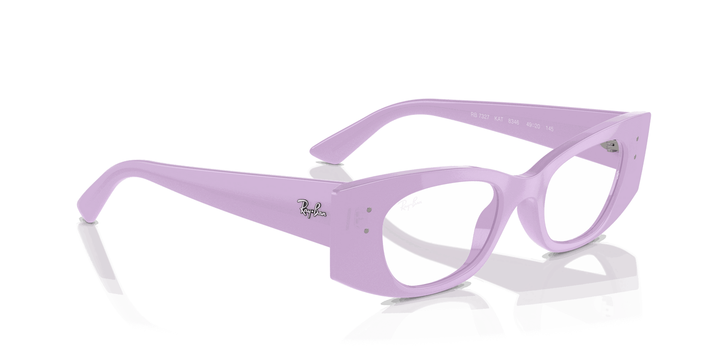 [Clear Lenses, Polished Lilac Frame]
