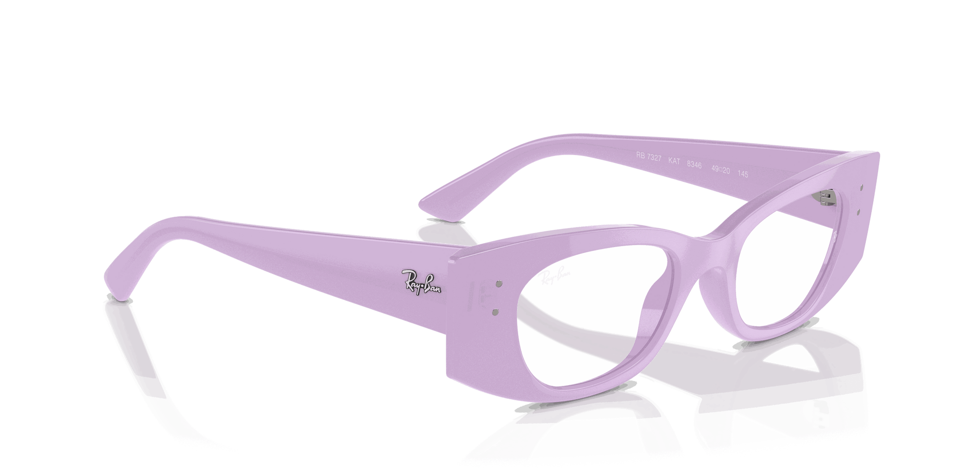 [Clear Lenses, Polished Lilac Frame]