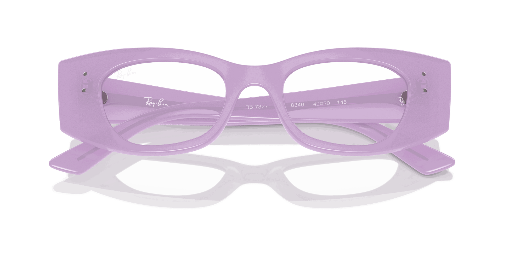 [Clear Lenses, Polished Lilac Frame]