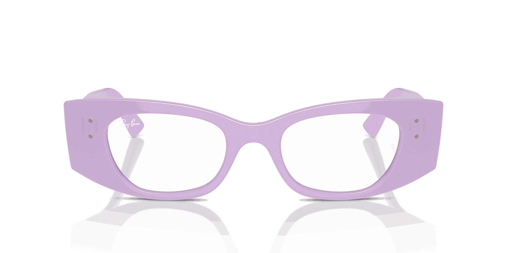 [Clear Lenses, Polished Lilac Frame]