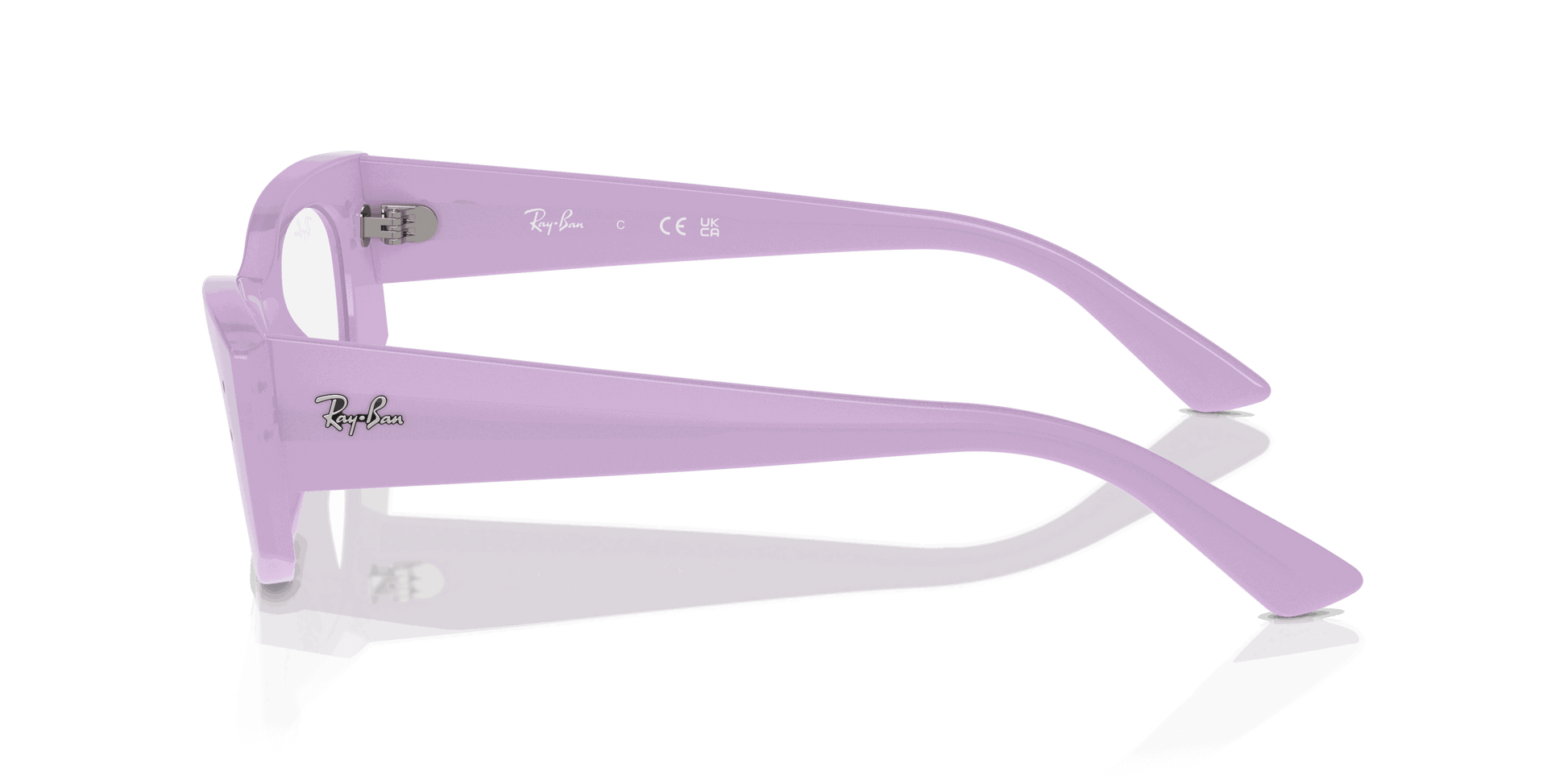 [Clear Lenses, Polished Lilac Frame]