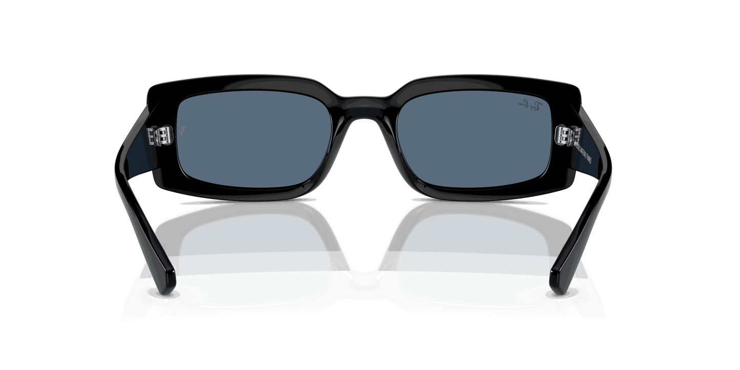 [Dark Blue Lenses, Polished Black Frame]