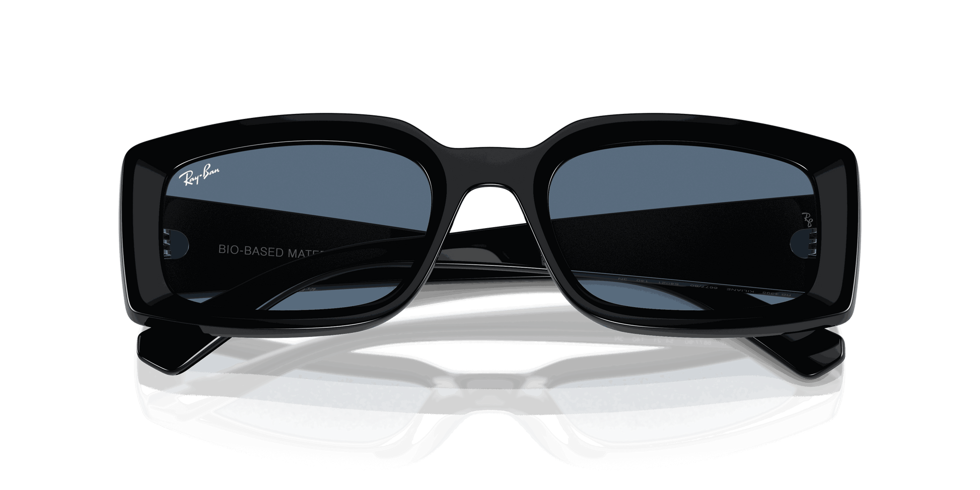 [Dark Blue Lenses, Polished Black Frame]