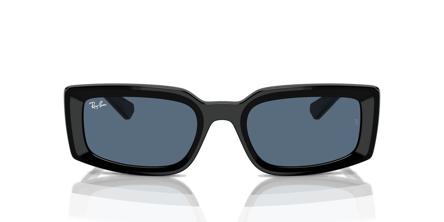[Dark Blue Lenses, Polished Black Frame]