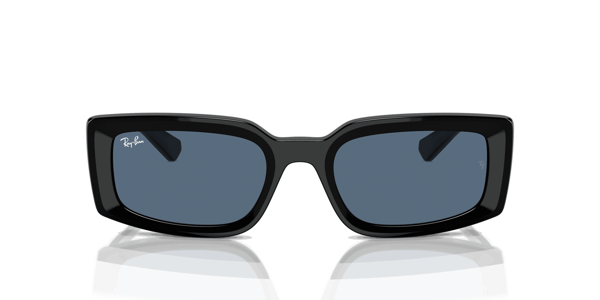 [Dark Blue Lenses, Polished Black Frame]