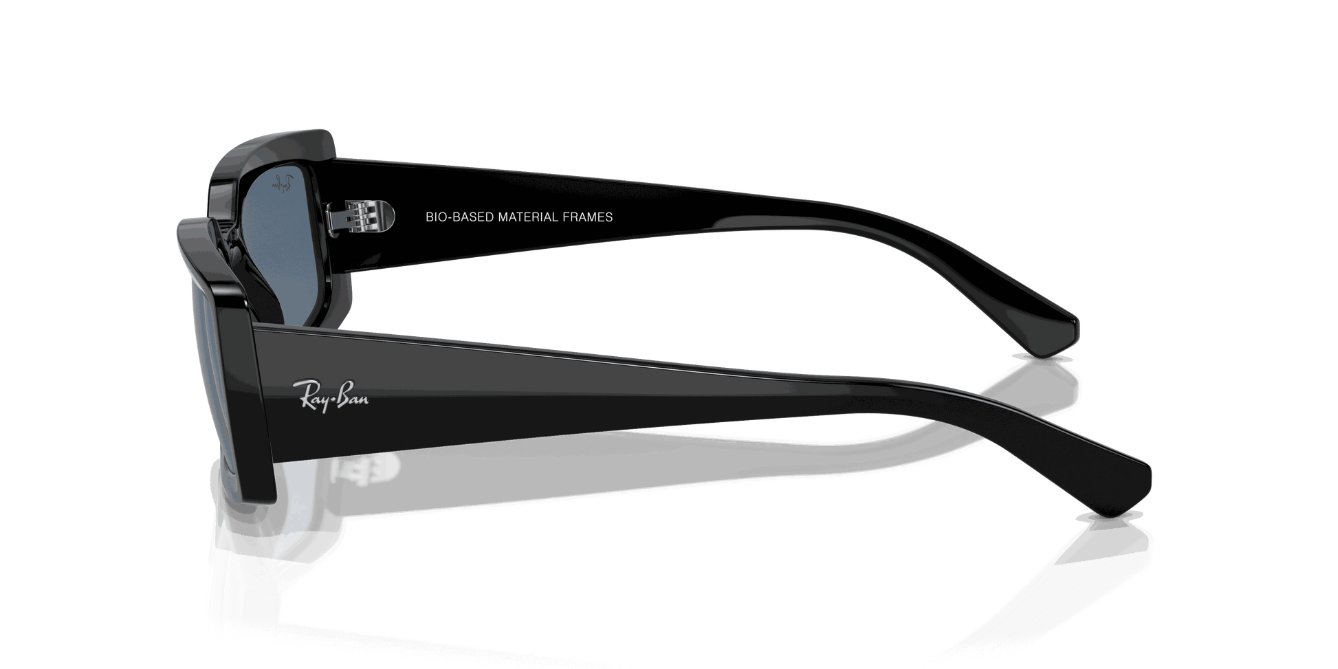 [Dark Blue Lenses, Polished Black Frame]