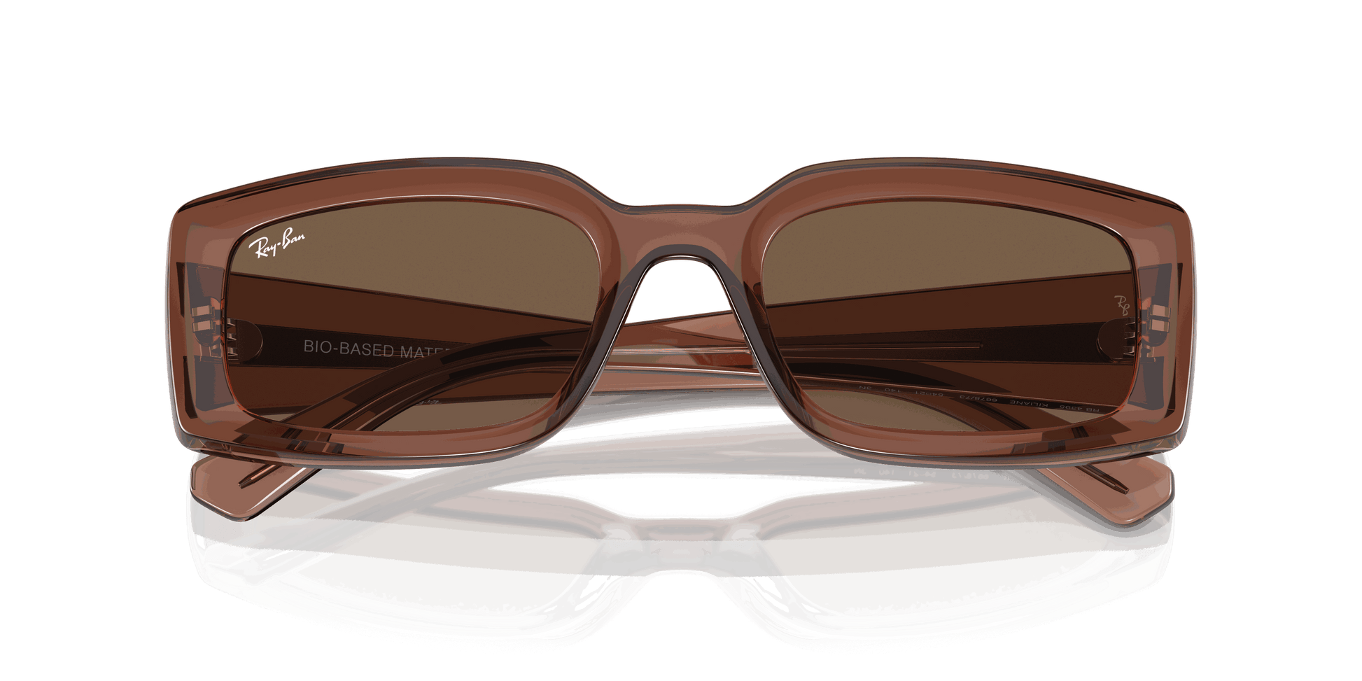[Dark Brown Lenses, Polished Transparent Brown Frame]