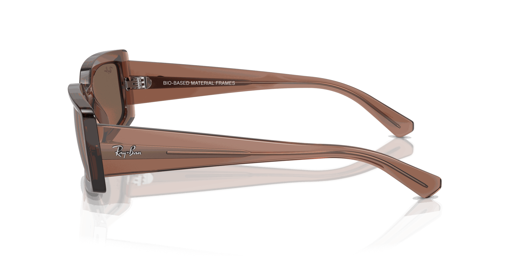 [Dark Brown Lenses, Polished Transparent Brown Frame]
