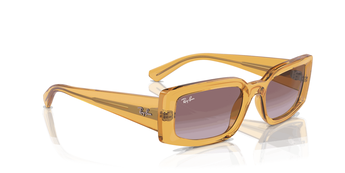 [Dark Violet Lenses, Polished Transparent Yellow Frame]