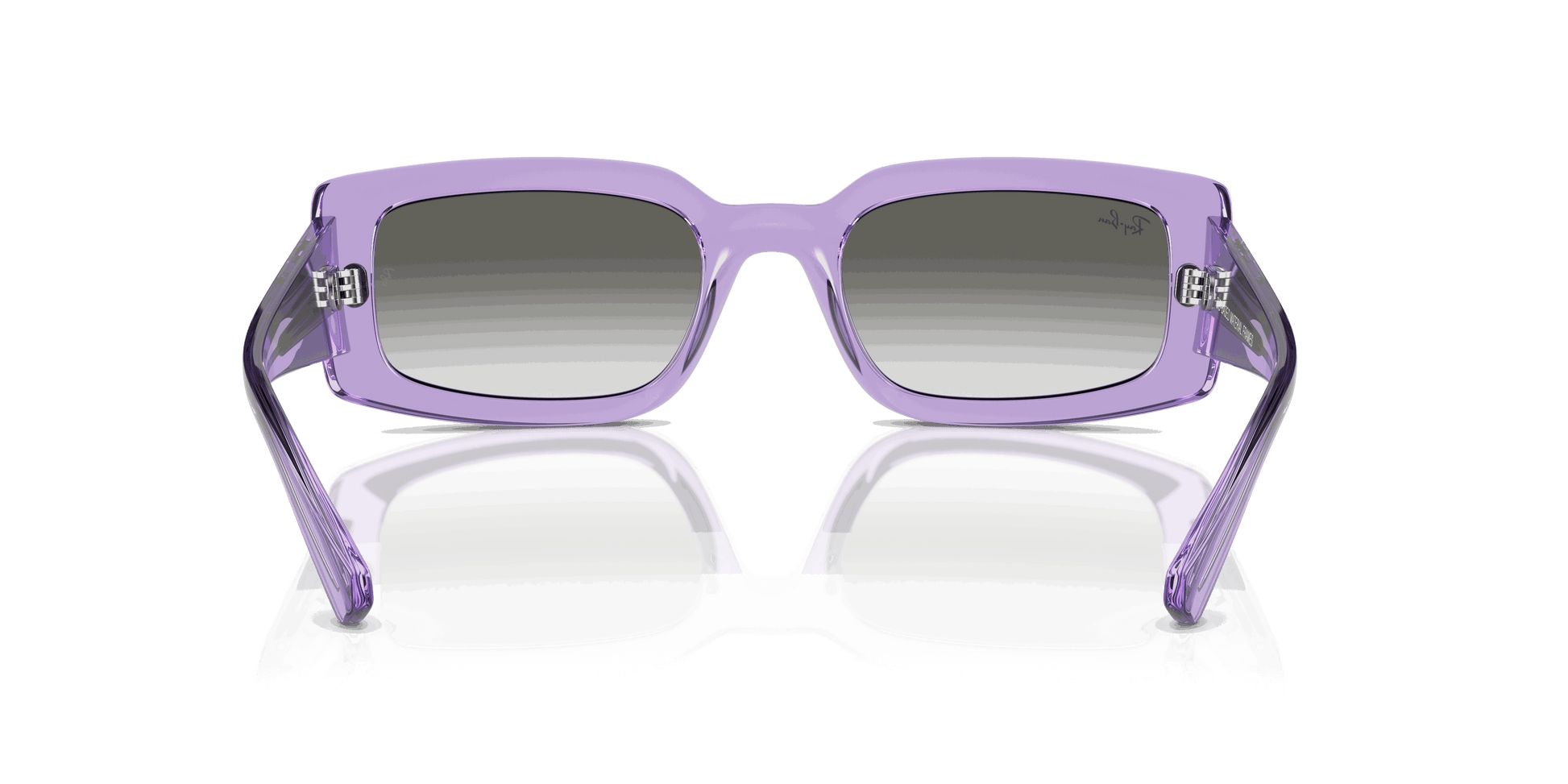 [Light Grey Lenses, Polished Transparent Violet Frame]